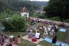 Stivín hrál na třetím Jazzfestu v Bechyni na svou oblíbenou trubku od toalety 