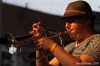 Stivín hrál na třetím Jazzfestu v Bechyni na svou oblíbenou trubku od toalety 