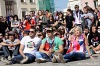 Český tým si z Mistrovství světa v hokeji veze bronz. Takhle se fandilo v Táboře