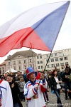Český tým si z Mistrovství světa v hokeji veze bronz. Takhle se fandilo v Táboře