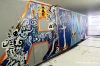 Sprejery zatýkala policie. Podchod nádraží v Plané nad Lužnicí ozdobily graffiti