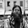 Buskers festival v Českých Budějovicích. Hrálo se na každém rohu 