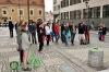 Buskers festival v Českých Budějovicích. Hrálo se na každém rohu 