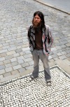 Buskers festival v Českých Budějovicích. Hrálo se na každém rohu 