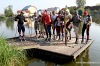 Planou nad Lužnicí se prohnali lyžaři Horské služby. Dopřáli si prašanu a krásné stopy