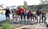 Planou nad Lužnicí se prohnali lyžaři Horské služby. Dopřáli si prašanu a krásné stopy