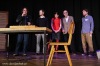 Divadlo Sklep hrálo před plným sálem. Na mušku si vzalo i Zemanovy přešlapy