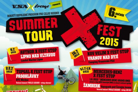 Šestý ročník Summer X Fest tour zavítá i na Lipno. Těšte se na extrémy i adrenalin