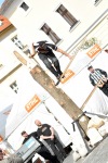 Dřevorubci předvedli své umění na píseckém Velkém náměstí