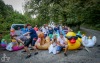 Velká zvířata obsadila Lužnici. Na Benešově mlýně překvapila svatbu