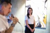 Jihočeská výtvarnice Šárka Vildová vystavuje v Rock Café. Přijel i bojovník Jiří Procházka