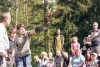 Kozí hrádek ovládli dravci, nad letním kinem to jiskřilo