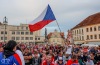 Jsme mistři! Táborské náměstí slavilo vítězství hokejistů na Mistrovství světa v ledním hokeji