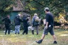 Z natáčení filmu Divočina. V lesích u Sezimova Ústí se starej schovává před koncem světa