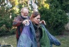 Z natáčení filmu Divočina. V lesích u Sezimova Ústí se starej schovává před koncem světa