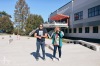 Slavnostní otevření. Na jedinečné skateplaza se odehrála první soutěž o nejlepší trik 