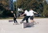 Slavnostní otevření. Na jedinečné skateplaza se odehrála první soutěž o nejlepší trik 