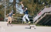 Slavnostní otevření. Na jedinečné skateplaza se odehrála první soutěž o nejlepší trik 