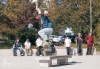 Slavnostní otevření. Na jedinečné skateplaza se odehrála první soutěž o nejlepší trik 