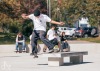 Slavnostní otevření. Na jedinečné skateplaza se odehrála první soutěž o nejlepší trik 