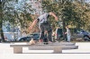 Slavnostní otevření. Na jedinečné skateplaza se odehrála první soutěž o nejlepší trik 