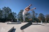 Slavnostní otevření. Na jedinečné skateplaza se odehrála první soutěž o nejlepší trik 
