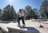 Slavnostní otevření. Na jedinečné skateplaza se odehrála první soutěž o nejlepší trik 