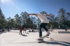 Slavnostní otevření. Na jedinečné skateplaza se odehrála první soutěž o nejlepší trik 