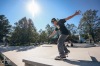 Slavnostní otevření. Na jedinečné skateplaza se odehrála první soutěž o nejlepší trik 