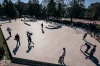 Slavnostní otevření. Na jedinečné skateplaza se odehrála první soutěž o nejlepší trik 