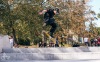 Slavnostní otevření. Na jedinečné skateplaza se odehrála první soutěž o nejlepší trik 