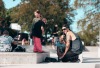 Slavnostní otevření. Na jedinečné skateplaza se odehrála první soutěž o nejlepší trik 