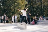 Slavnostní otevření. Na jedinečné skateplaza se odehrála první soutěž o nejlepší trik 