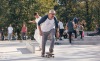 Slavnostní otevření. Na jedinečné skateplaza se odehrála první soutěž o nejlepší trik 