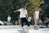 Slavnostní otevření. Na jedinečné skateplaza se odehrála první soutěž o nejlepší trik 