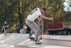 Slavnostní otevření. Na jedinečné skateplaza se odehrála první soutěž o nejlepší trik 