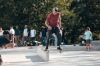 Slavnostní otevření. Na jedinečné skateplaza se odehrála první soutěž o nejlepší trik 