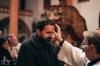 Oltář děkanského kostela v Táboře zakrylo unikátní postní plátno s jihočeskou pouští