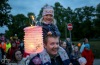 Sezimovo Ústím prošel lampionový průvod. Nechyběl ani ohňostroj 
