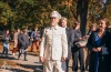 Prezident republiky navštívil Tábor. Lidem naděloval ponožky i teze o pravdě