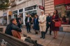 Prezident republiky navštívil Tábor. Lidem naděloval ponožky i teze o pravdě