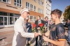 Prezident republiky navštívil Tábor. Lidem naděloval ponožky i teze o pravdě
