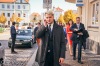 Prezident republiky navštívil Tábor. Lidem naděloval ponožky i teze o pravdě