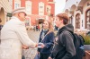 Prezident republiky navštívil Tábor. Lidem naděloval ponožky i teze o pravdě