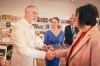 Prezident republiky navštívil Tábor. Lidem naděloval ponožky i teze o pravdě