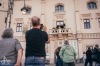Prezident republiky navštívil Tábor. Lidem naděloval ponožky i teze o pravdě