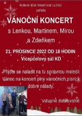 Vánoční koncert s Lenkou, Martinem, Mírou a Zdendou