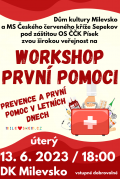 Workshop první pomoci - Prevence a první pomoc v letních dnech