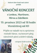 Vánoční koncert s Lenkou, Martinem, Mírou a Zdendou
